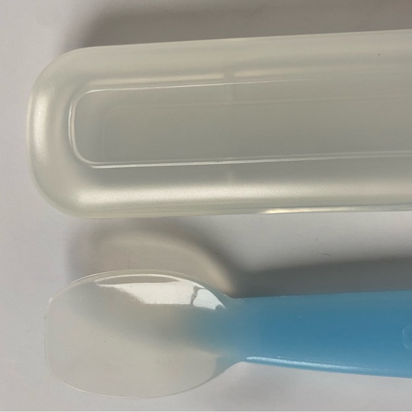 Glasslock Jr. Baby Spoon With Case Soft Safe Blue Silverware - Picture 4 of 14